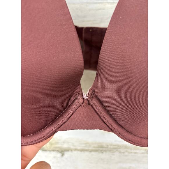 Cacique Women’s Plus 42DD Brown Boost Plunge Bra Underwire New - Picture 4 of 8